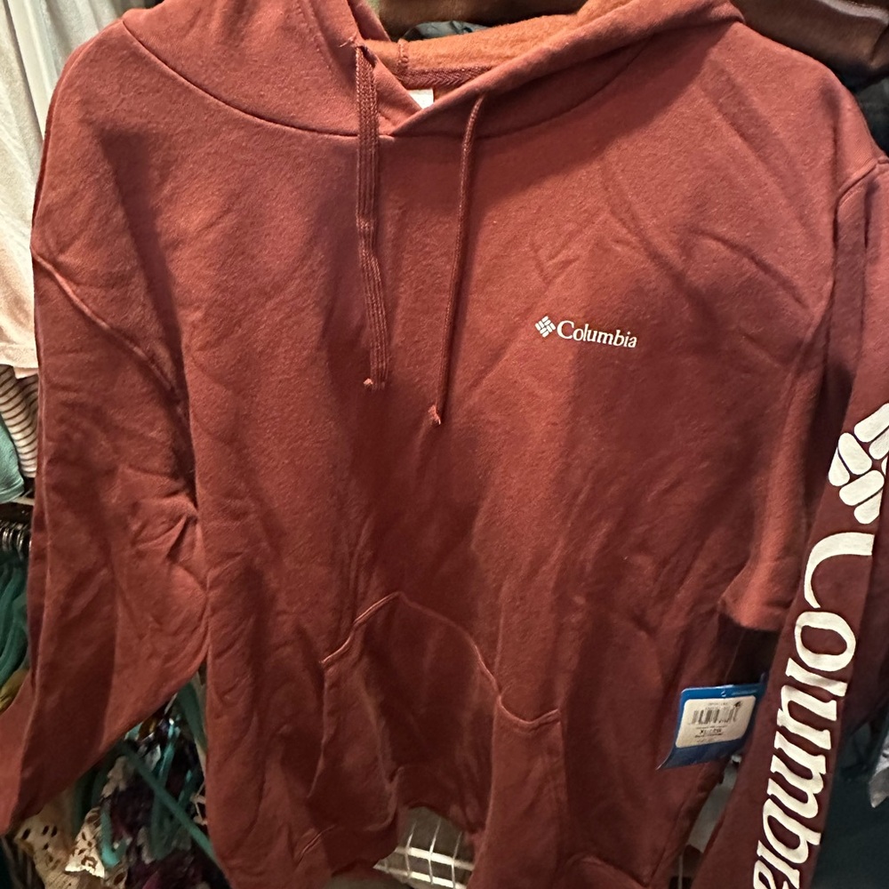 Columbia Brick Red Hoodie